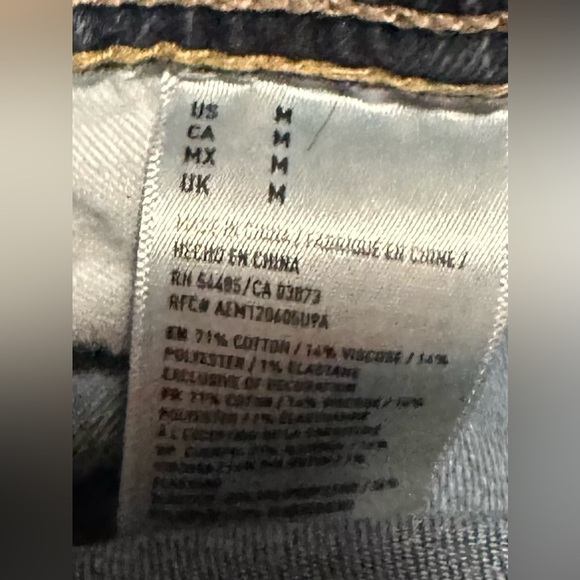 American Eagle Outfitters Women’s Size Medium Active Flex Denim Blue Jeans EUC - Picture 6 of 9